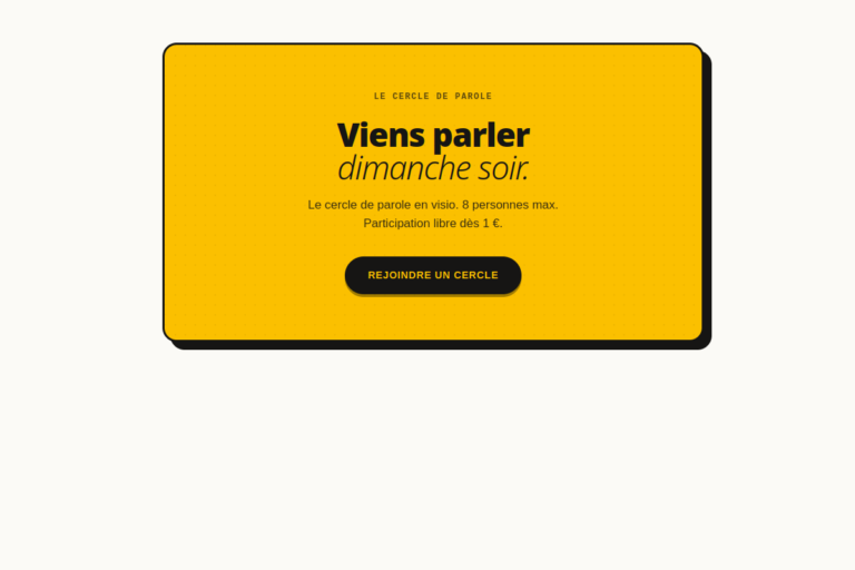 CTA — Bloc Jaune Brutal