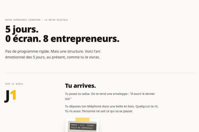 Cloud Design · 12 · A-programme · Programme J1→J6 sticky