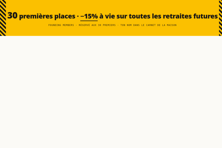 Cloud Design · 34 · B-founding-banner · Founding banner -15% jaune