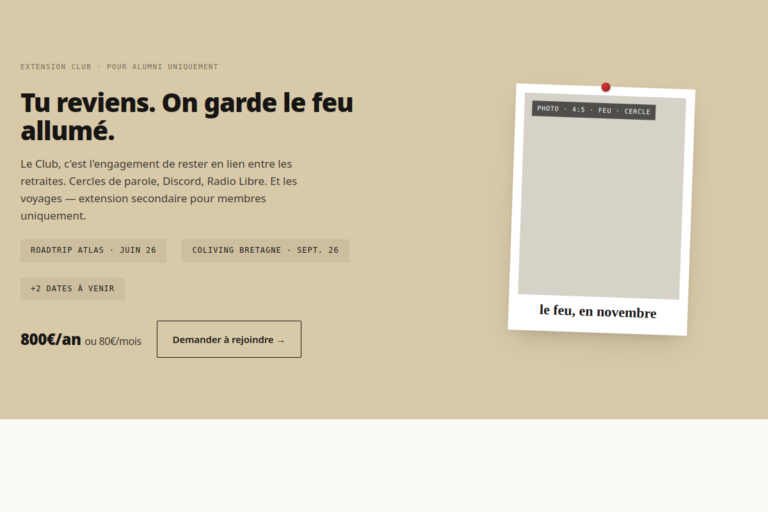 Cloud Design · 39 · B-feu · Feu de camp · voyages alumni kraft