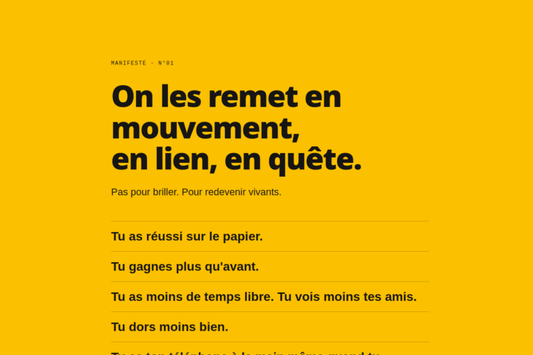 Cocon Natif · Manifeste