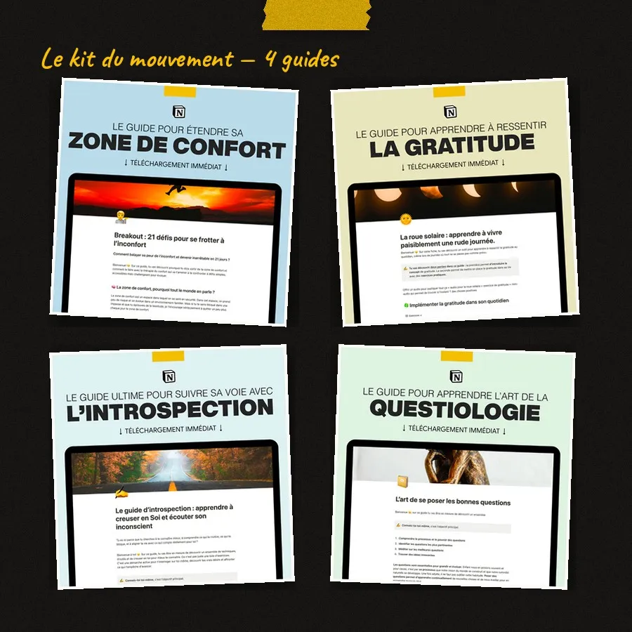 Le kit du mouvement — les 4 guides