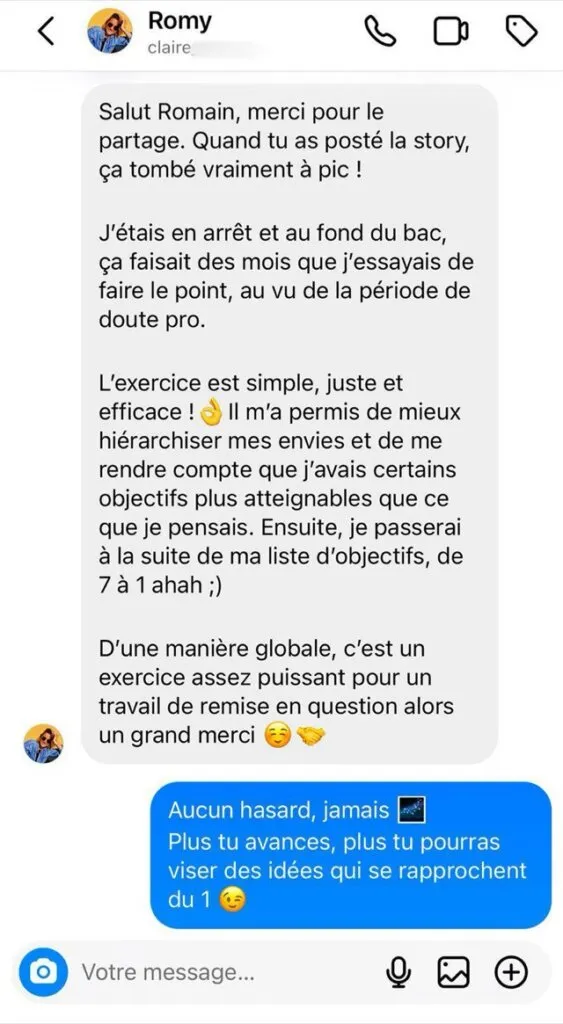 Retour de Romy